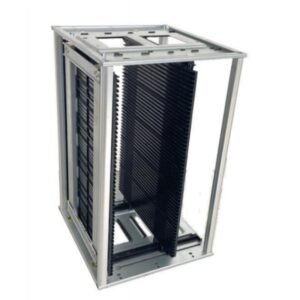  Adjustable ESD PCB Magazine Rack 355*320*563mm Zinc Plated Frame 50 Slots 